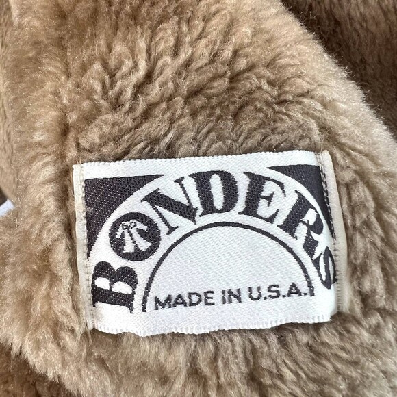 Vintage Bonders Made in USA Brown Western Faux Fur Lined Coat Size Large - Picture 8 of 16
